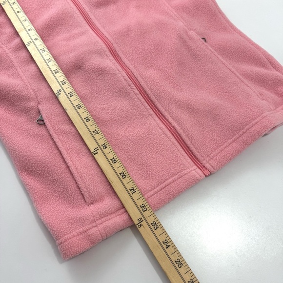 Columbia Youth Girls Sz L (14/16) Pink Soft Fleece Full Zip Jacket Outdoorsy EUC - Picture 7 of 10